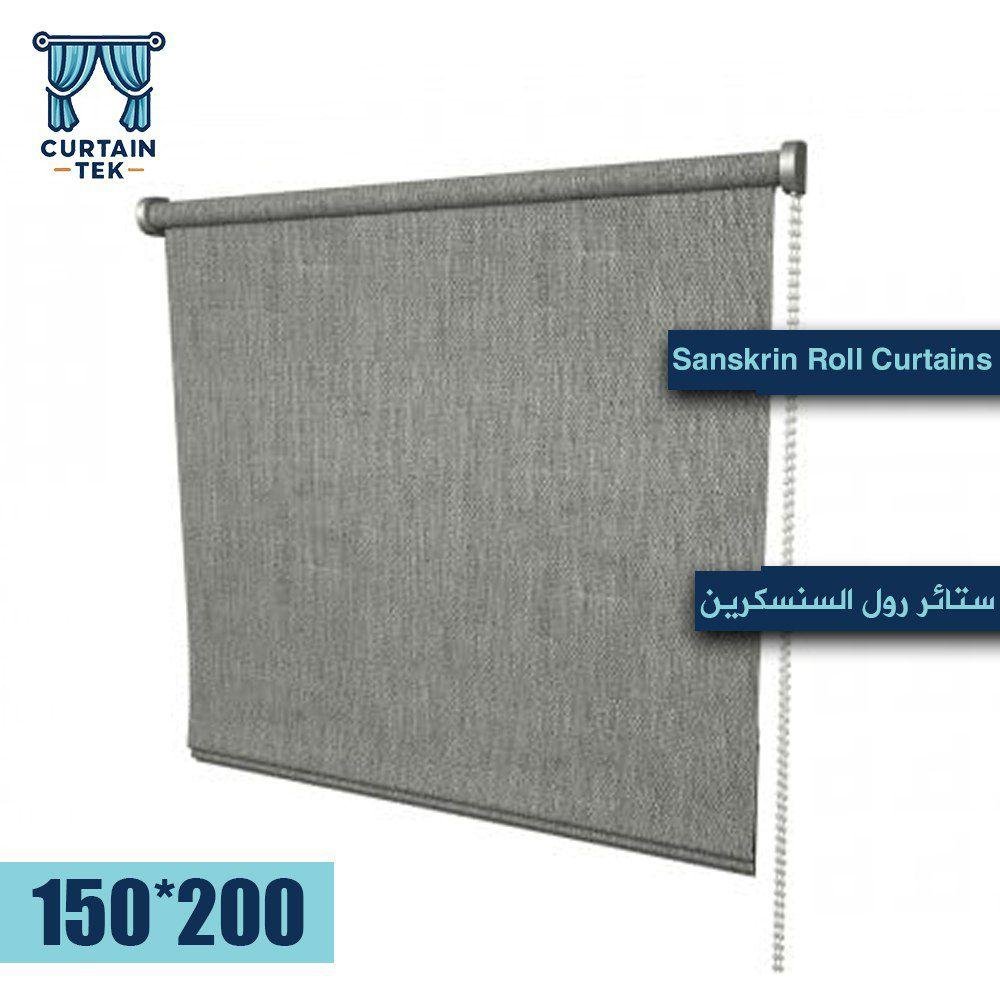 ستائر رول السنسكرين شفاف مقاس 150x200